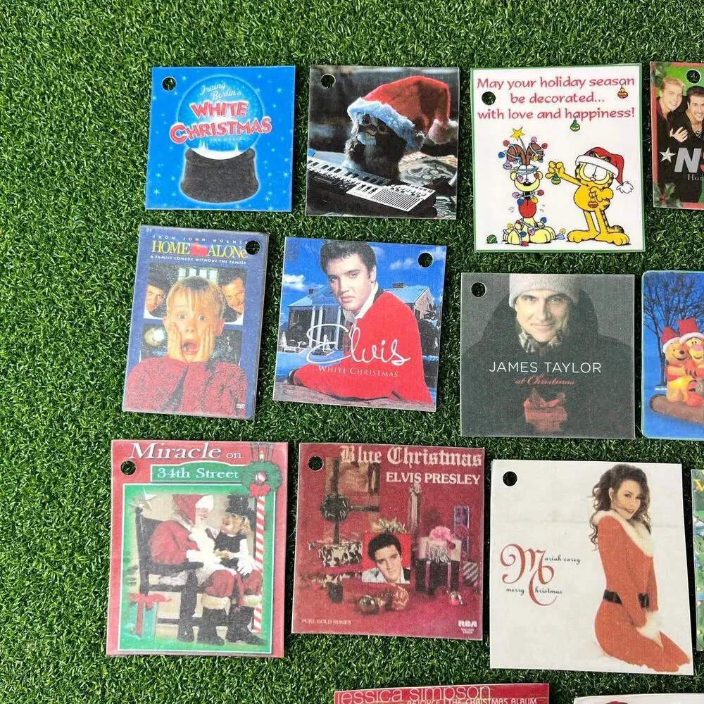 Vintage Lot Christmas Collectible Musical Gift Tags